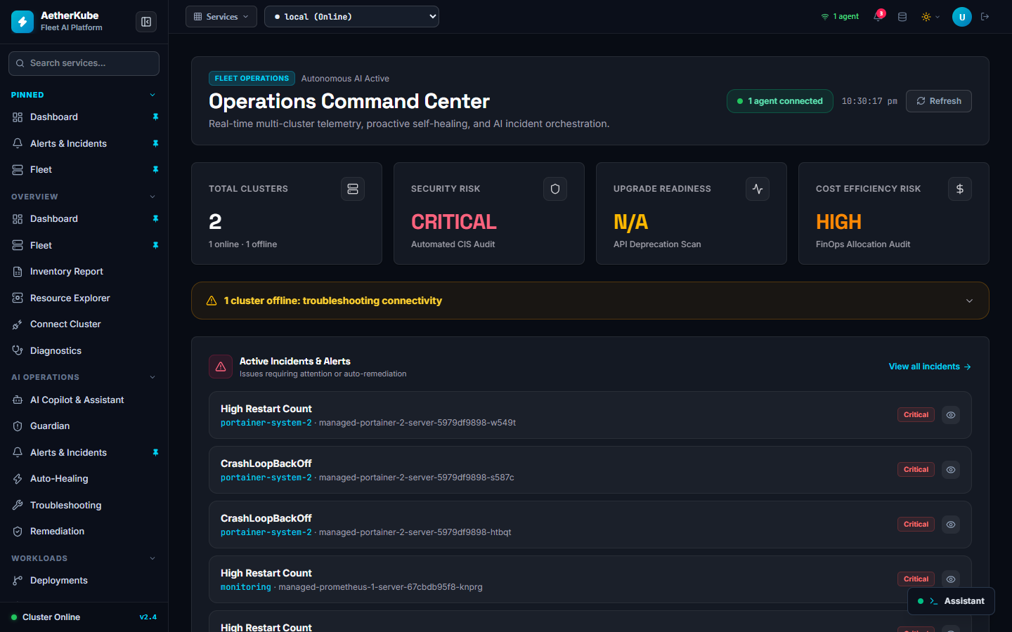 Central Fleet Dashboard